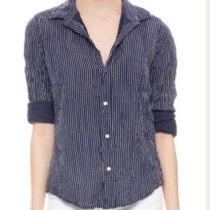 Frank & Eileen - Barry style - striped button down shirt - navy stripes